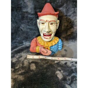 Vintage Cast iron Humpty Dumpty clown Bank in good condition